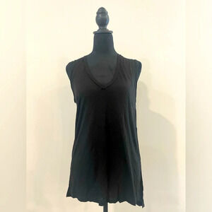 NWT Revolve Michael Lauren Black V Neck Sleeveless Workout Top Sz XS